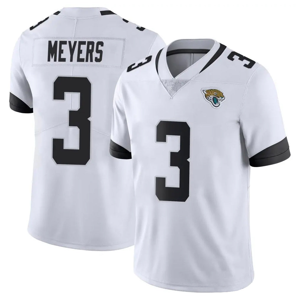 Parkc J.Jaguars #3 Jakobi Meyers Player White Vapor Untouchable Limited Home Game Stitched Jerseys