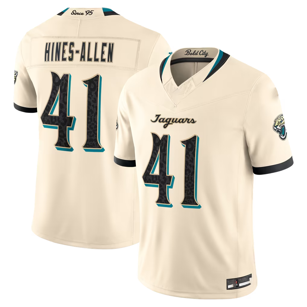 Parkc J.Jaguars #41 Josh Hines-Allen Natural 2026 Rivalries Collection Limited Stitched Jerseys
