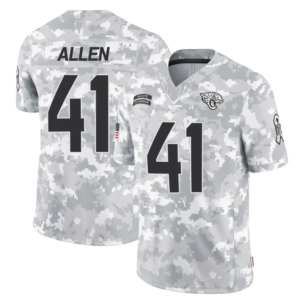Parkc J.Jaguars #41 Josh Hines-Allen Player Arctic Camo Salute To Service Limited Game Stitched Jerseys