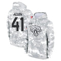 Parkc J.Jaguars #41 Josh Hines-Allen Player Arctic Camo Salute to Service Hoodies Limited Game Stitched Jerseys