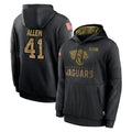 Parkc J.Jaguars #41 Josh Hines-Allen Player Black Salute to Service Hoodies Limited Game Stitched Jerseys
