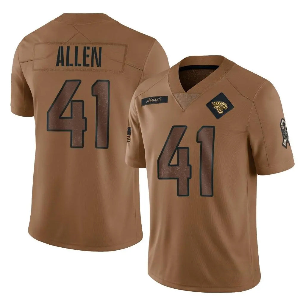 Parkc J.Jaguars #41 Josh Hines-Allen Player Brown Salute To Service Limited Stitched Jerseys