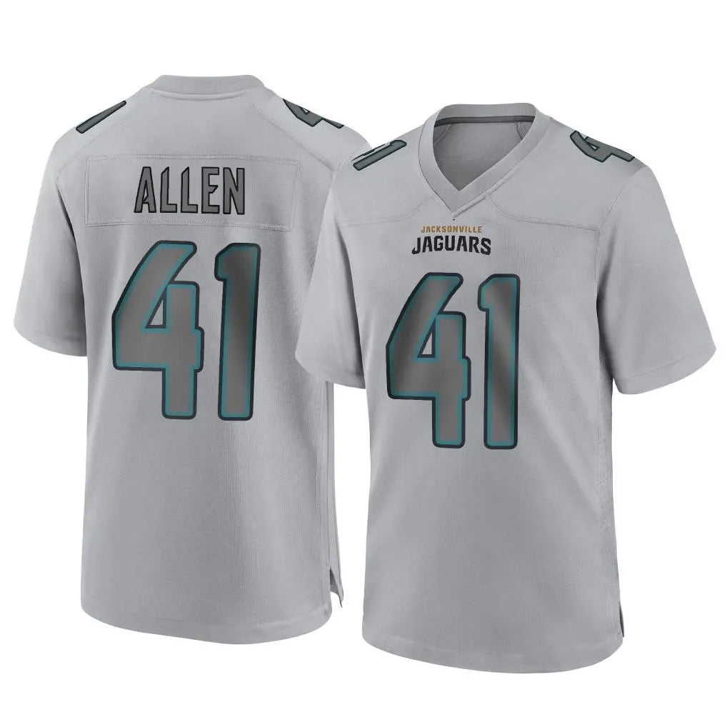 Parkc J.Jaguars #41 Josh Hines-Allen Player Gray Atmosphere Fashion Home Game Stitched Jerseys