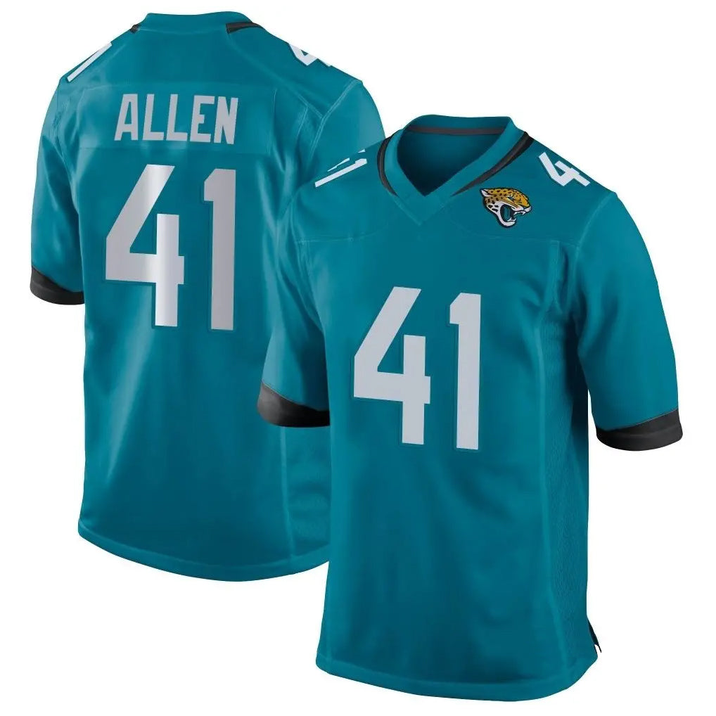 Parkc J.Jaguars #41 Josh Hines-Allen Player Teal Home Game Stitched Jerseys