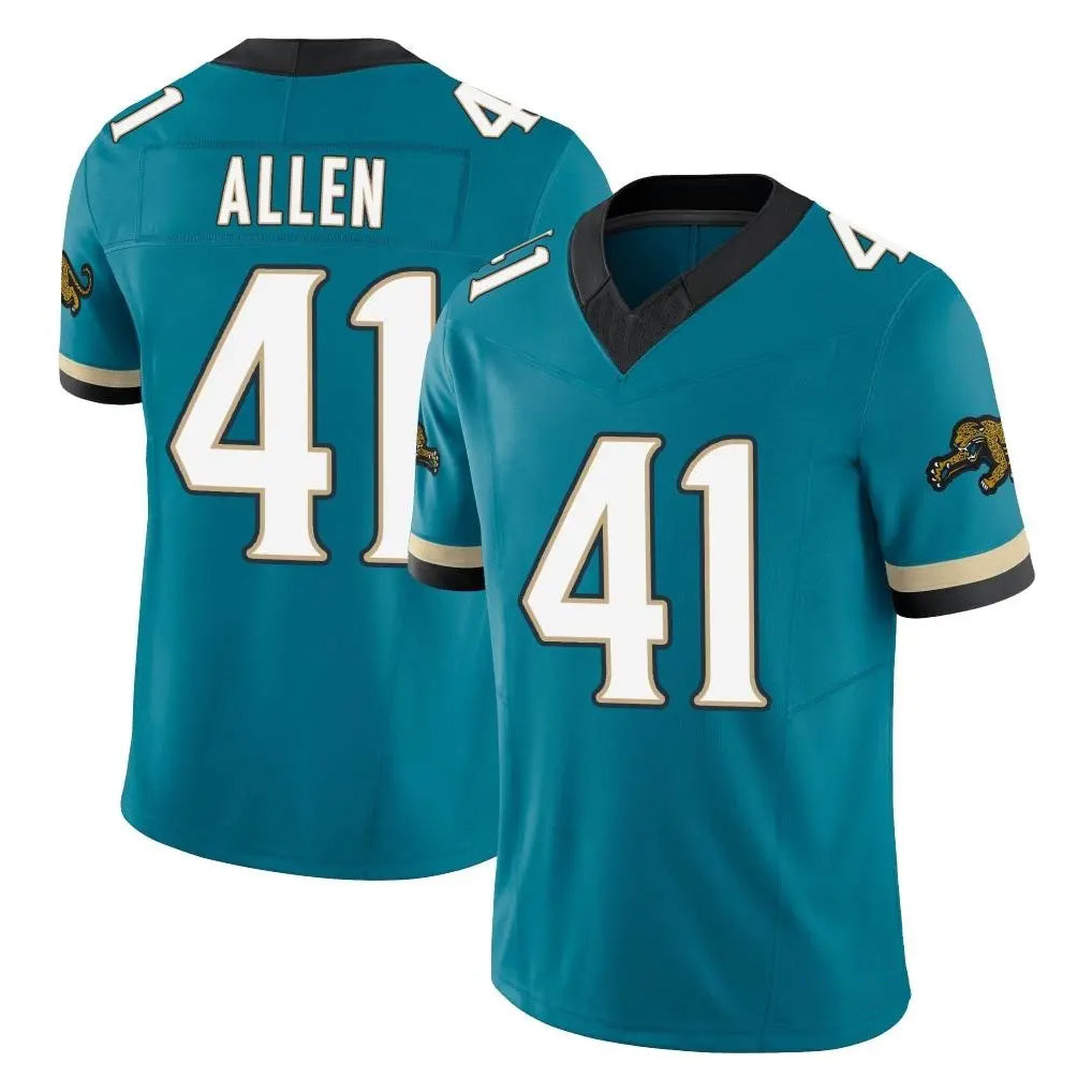Parkc J.Jaguars #41 Josh Hines-Allen Player Teal Prowler Throwback Vapor F.U.S.E. Limited Home Game Stitched Jerseys