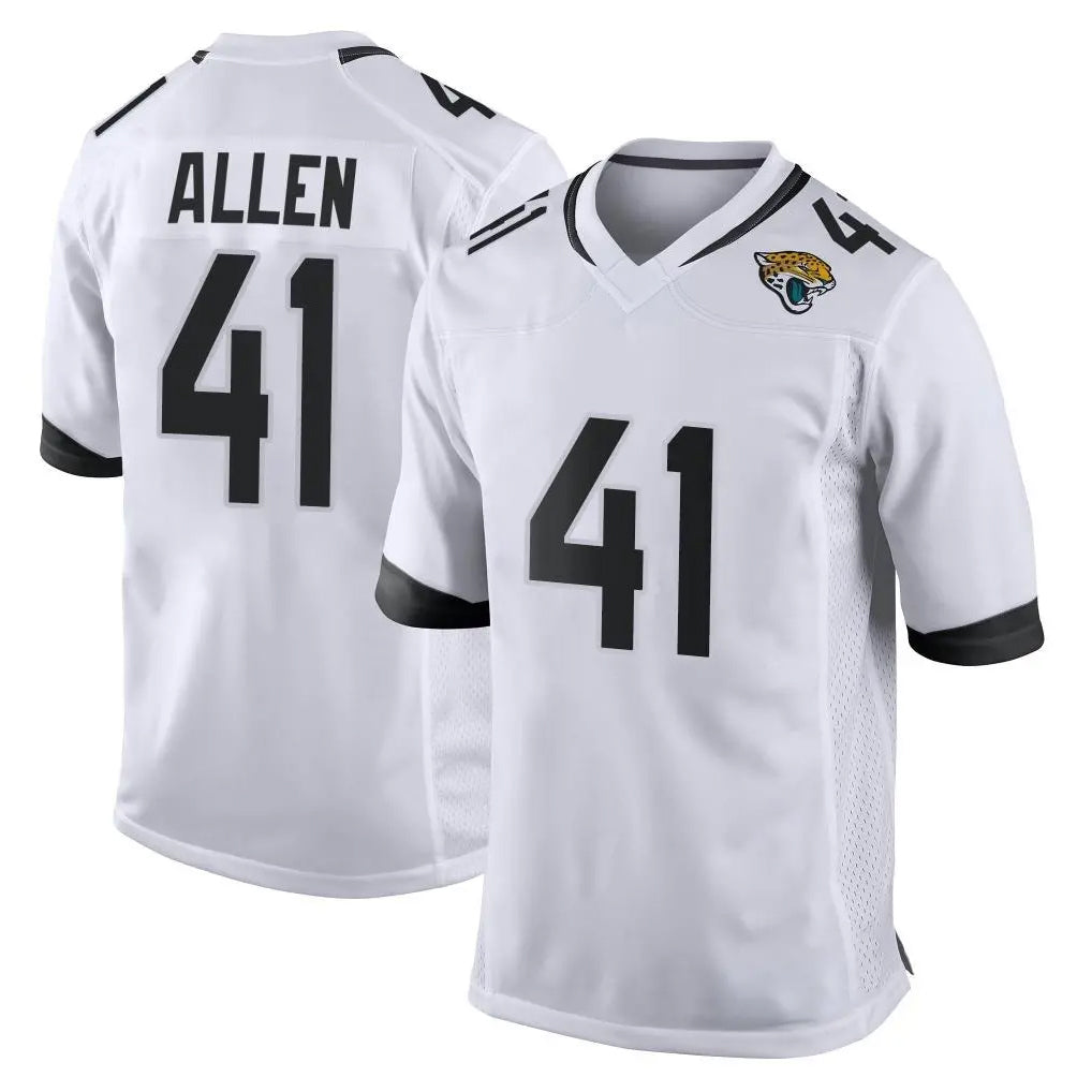 Parkc J.Jaguars #41 Josh Hines-Allen Player White Home Game Stitched Jerseys