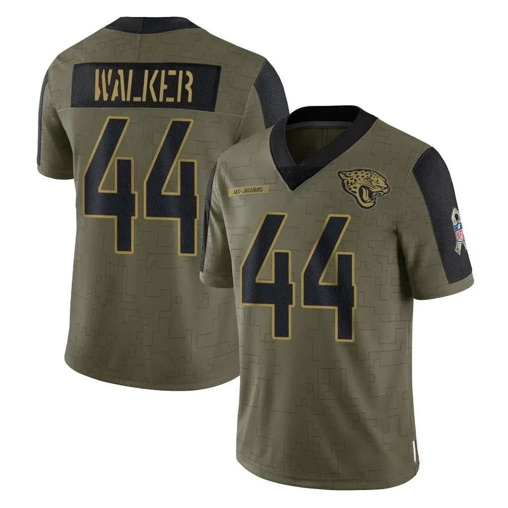 Parkc J.Jaguars #44 Travon Walker Player Olive Salute To Service Limited Game Stitched Jerseys