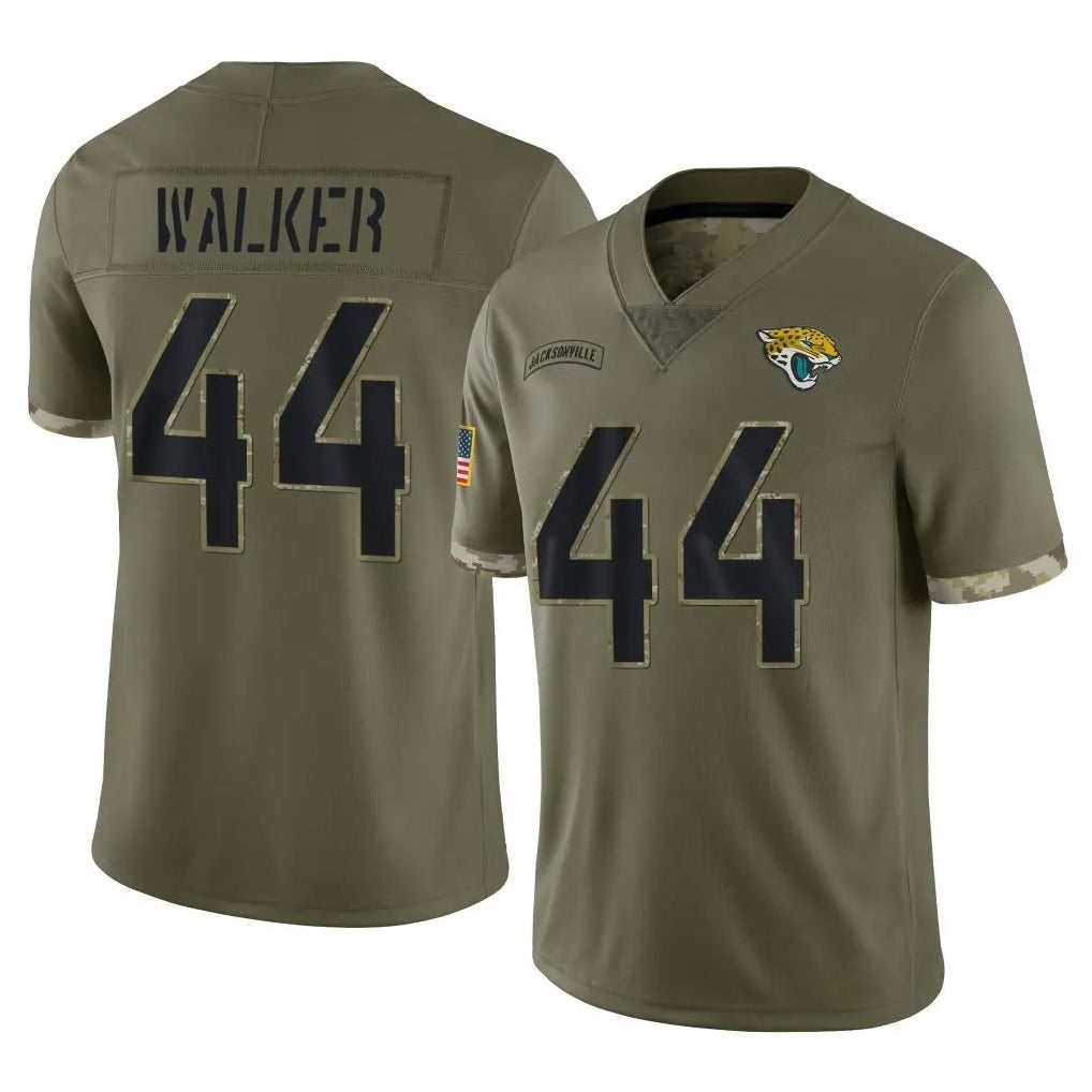 Parkc J.Jaguars #44 Travon Walker Player Olive Salute To Service Limited Stitched Jerseys