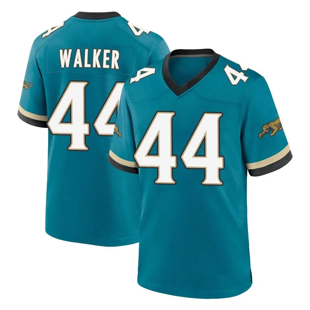 Parkc J.Jaguars #44 Travon Walker Player Teal Prowler Throwback Limited Home Game Stitched Jerseys