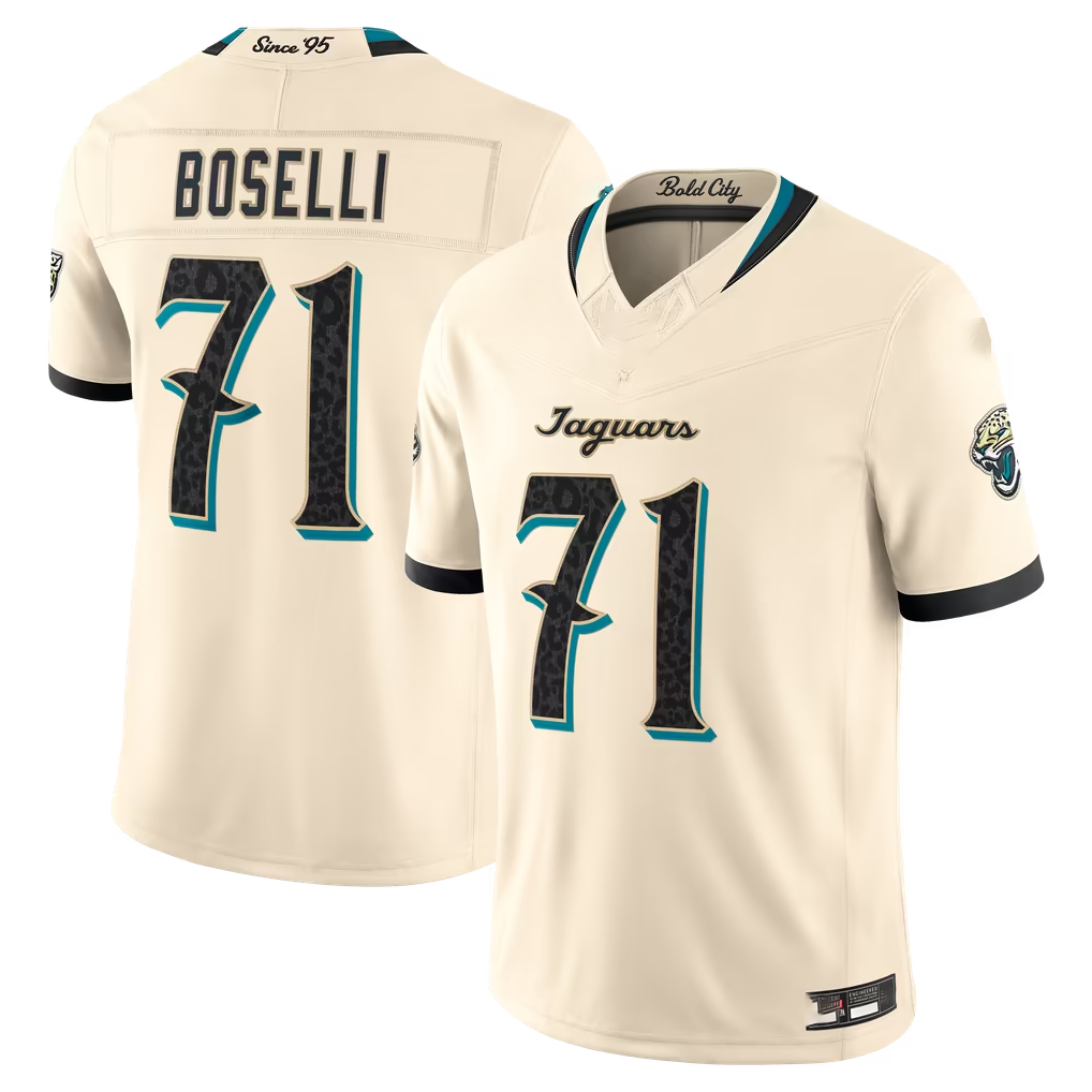 Parkc J.Jaguars #71 Tony Boselli Natural 2026 Rivalries Collection Limited Stitched Jerseys
