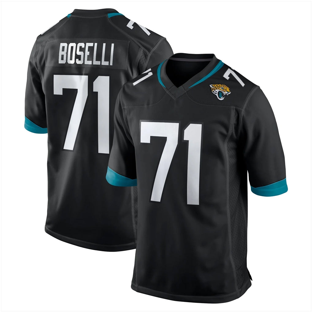 Parkc J.Jaguars #71 Tony Boselli Player Black Home Game Stitched Jerseys