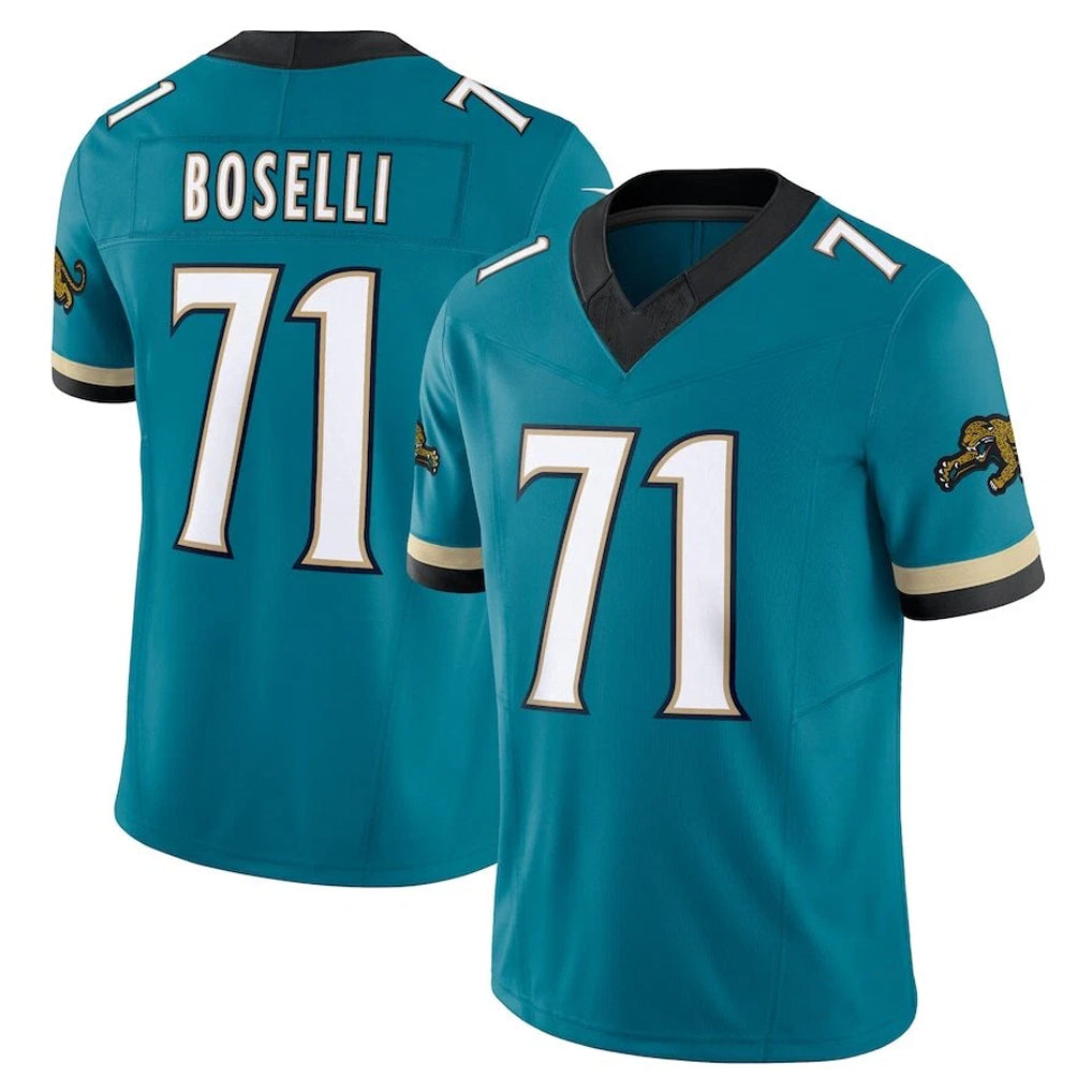 Parkc J.Jaguars #71 Tony Boselli Player Teal Prowler Throwback Vapor F.U.S.E. Limited Home Game Stitched Jerseys