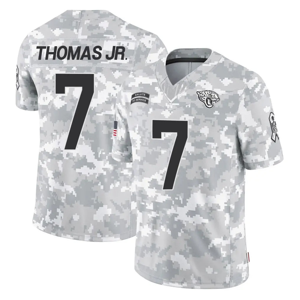 Parkc J.Jaguars #7 Brian Thomas Jr. Player Arctic Camo Salute To Service Limited Game Stitched Jerseys