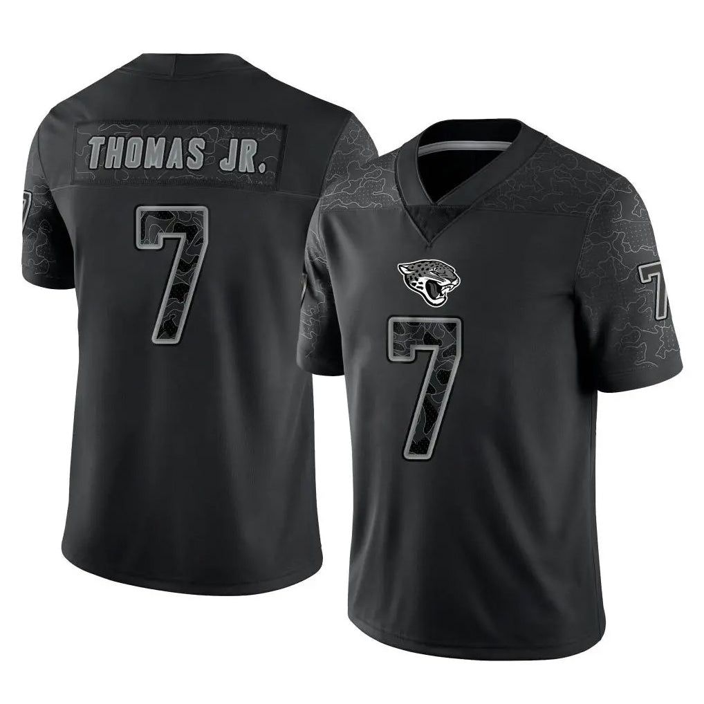 Parkc J.Jaguars #7 Brian Thomas Jr. Player Black Reflective Limited Game Stitched Jerseys