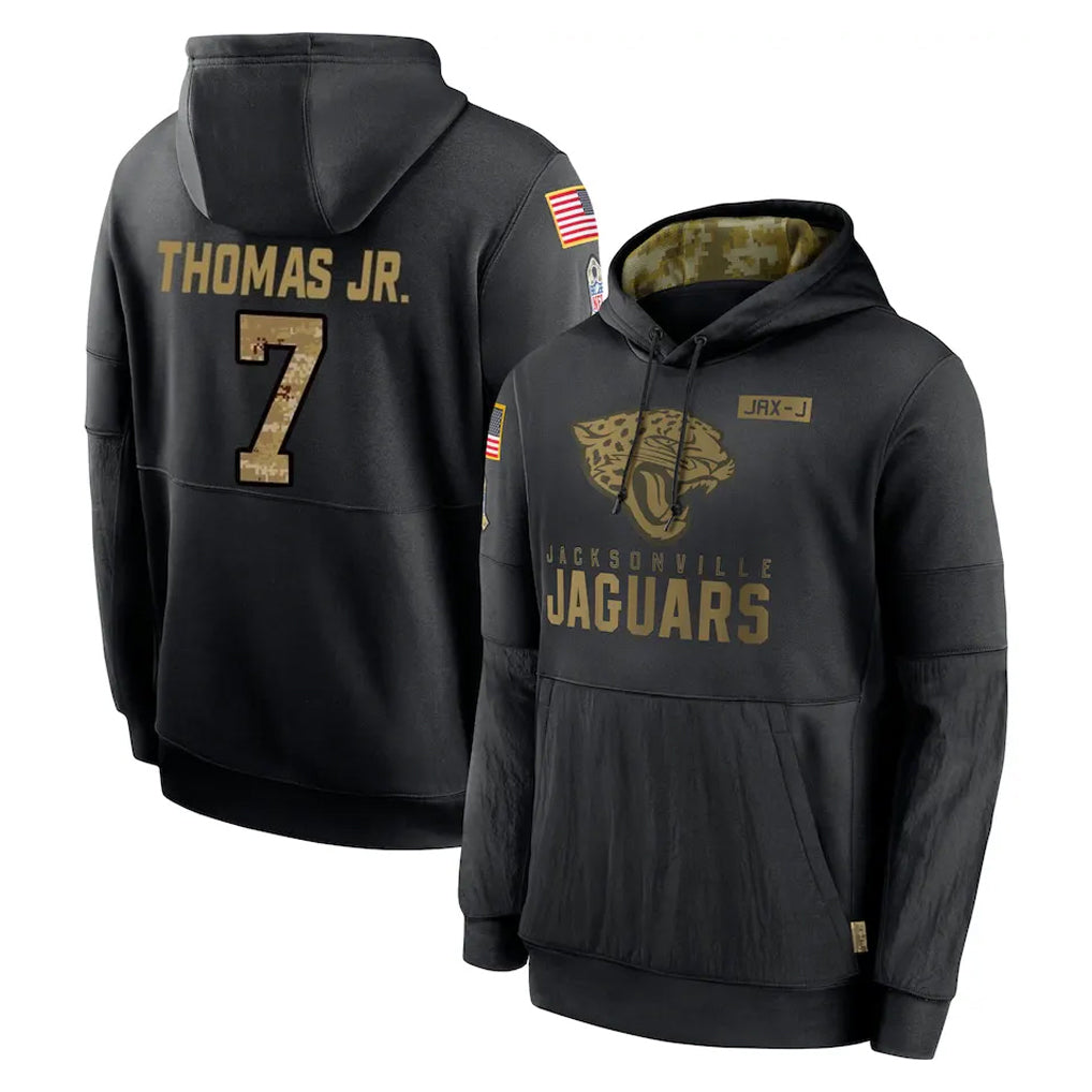 Parkc J.Jaguars #7 Brian Thomas Jr. Player Black Salute to Service Hoodies Limited Game Stitched Jerseys