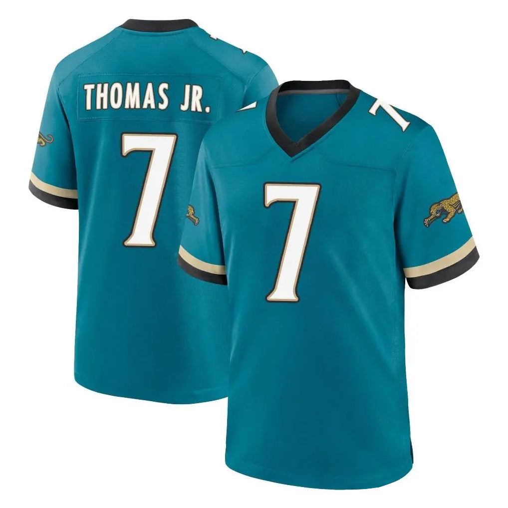 Parkc J.Jaguars #7 Brian Thomas Jr. Player Teal Prowler Throwback Limited Home Game Stitched Jerseys