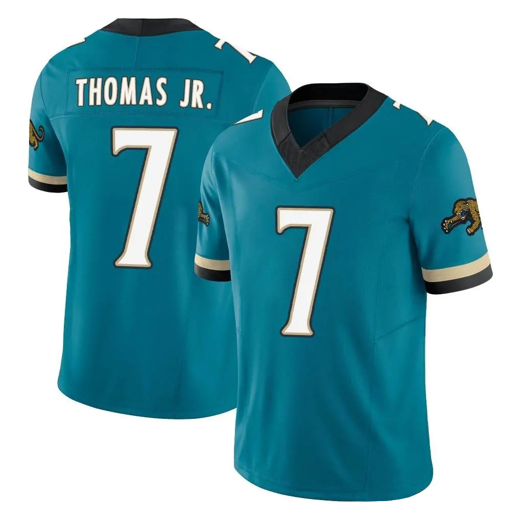 Parkc J.Jaguars #7 Brian Thomas Jr. Player Teal Prowler Throwback Vapor F.U.S.E. Limited Home Game Stitched Jerseys