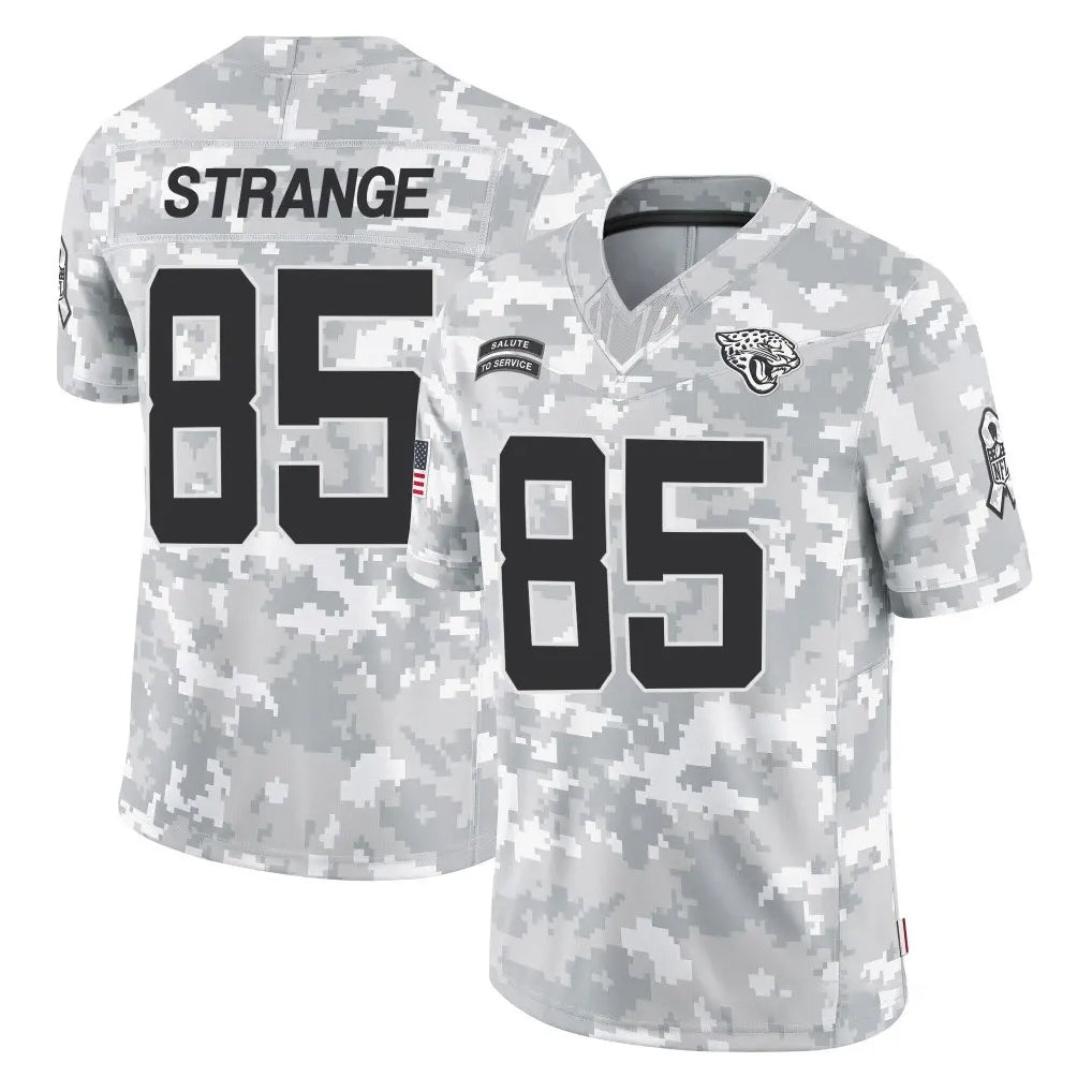 Parkc J.Jaguars #85 Brenton Strange Player Arctic Camo Salute To Service Limited Game Stitched Jerseys