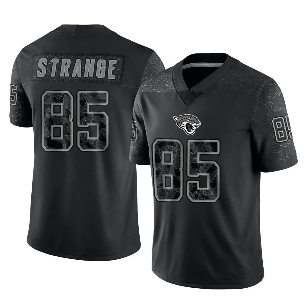 Parkc J.Jaguars #85 Brenton Strange Player Black Reflective Limited Game Stitched Jerseys