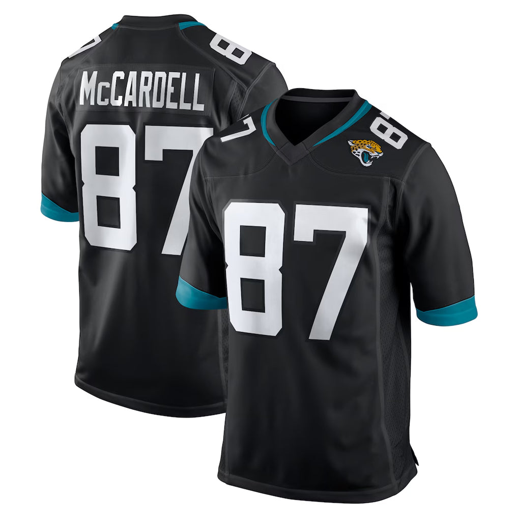 Parkc J.Jaguars #87 Keenan McCardell Player Black Home Game Stitched Jerseys