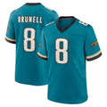 Parkc J.Jaguars #8 Mark Brunell Player Teal Prowler Throwback Limited Home Game Stitched Jerseys