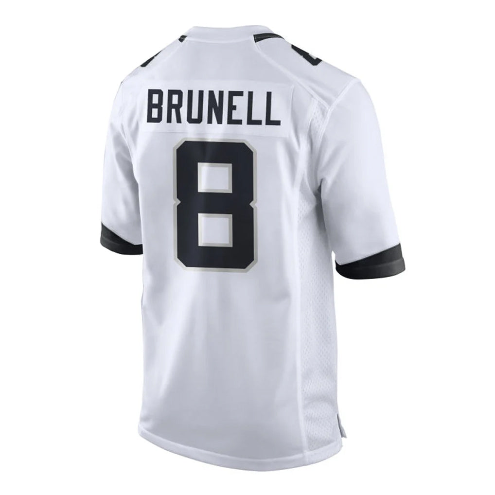 Parkc J.Jaguars #8 Mark Brunell Player White Home Game Stitched Jerseys