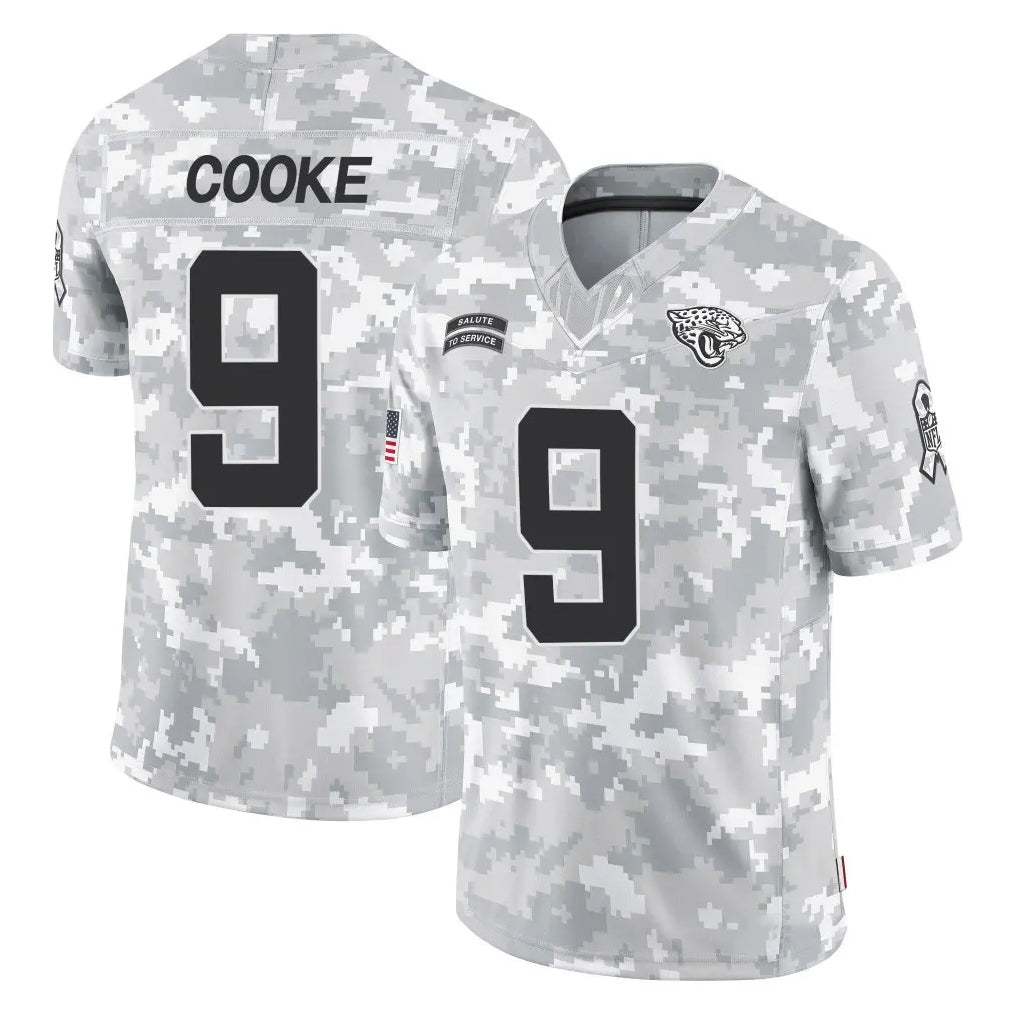 Parkc J.Jaguars #9 Logan Cooke Player Arctic Camo Salute To Service Limited Game Stitched Jerseys