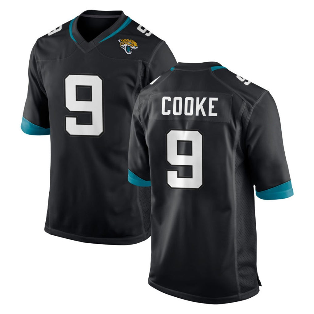 Parkc J.Jaguars #9 Logan Cooke Player Black Home Game Stitched Jerseys