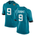 Parkc J.Jaguars #9 Logan Cooke Player Teal Home Game Stitched Jerseys