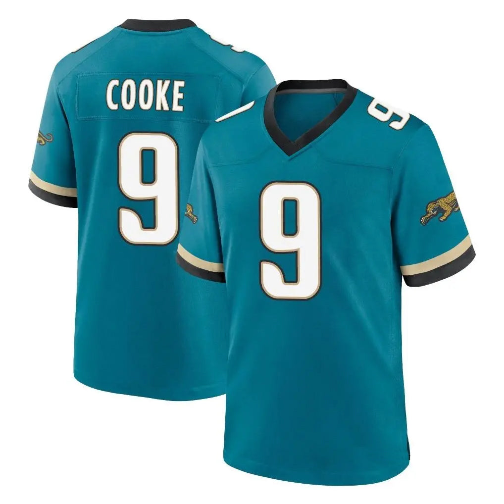 Parkc J.Jaguars #9 Logan Cooke Player Teal Prowler Throwback Limited Home Game Stitched Jerseys