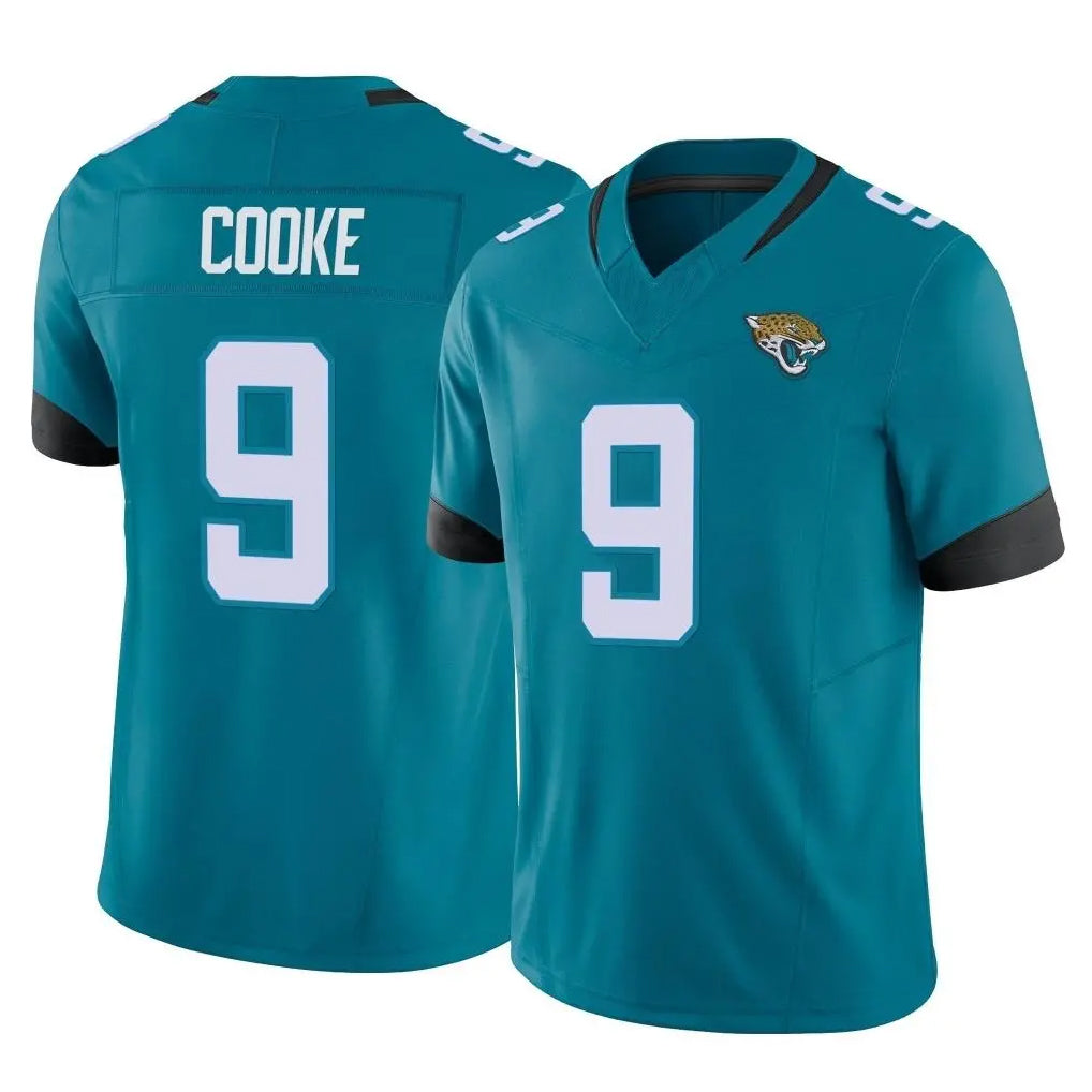 Parkc J.Jaguars #9 Logan Cooke Player Teal Vapor F.U.S.E. Limited Home Game Stitched Jerseys