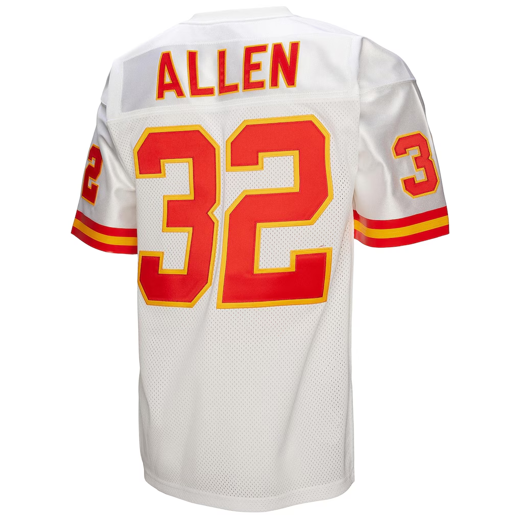 Parkc KC.Chiefs 1994 #32 Marcus Allen Mitchell & Ness White Authentic Throwback Retired Player Jersey