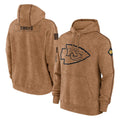 Parkc KC.Chiefs Brown Salute to Service Hoodies Limited Game Blank Player Stitched Jerseys