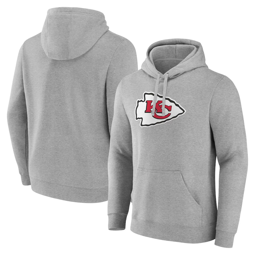 Parkc KC.Chiefs Gray Pullover Hoodies Limited Blank Player Stitched Jerseys