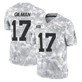 Parkc KC.Chiefs #17 Alohi Gilman Player Arctic Camo Salute To Service Limited Game Stitched Jerseys