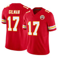 Parkc KC.Chiefs #17 Alohi Gilman Player Red Limited Vapor F.U.S.E. Home Game Stitched Jerseys