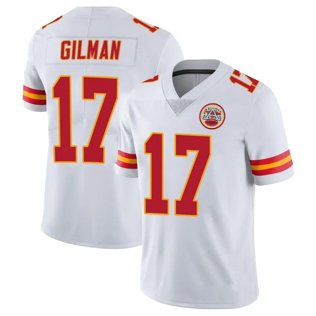 Parkc KC.Chiefs #17 Alohi Gilman Player White Limited Vapor Untouchable Home Game Stitched Jerseys