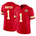 Parkc KC.Chiefs #1 Xavier Worthy Player Red Limited Vapor F.U.S.E. Home Game Stitched Jerseys
