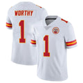 Parkc KC.Chiefs #1 Xavier Worthy Player White Limited Vapor Untouchable Home Game Stitched Jerseys