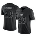 Parkc KC.Chiefs #23 Drue Tranquill Player Black Limited Reflective Game Stitched Jerseys