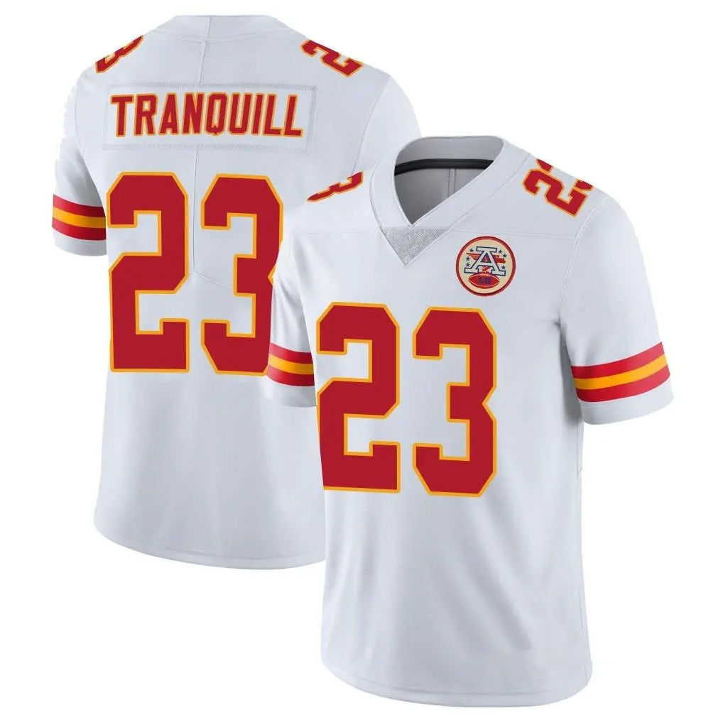 Parkc KC.Chiefs #23 Drue Tranquill Player White Limited Vapor Untouchable Home Game Stitched Jerseys