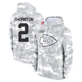 Parkc KC.Chiefs #2 Tyquan Thornton Player Arctic Camo Salute to Service Hoodies Limited Game Stitched Jerseys