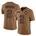 Parkc KC.Chiefs #2 Tyquan Thornton Player Brown Salute To Service Limited Stitched Jerseys