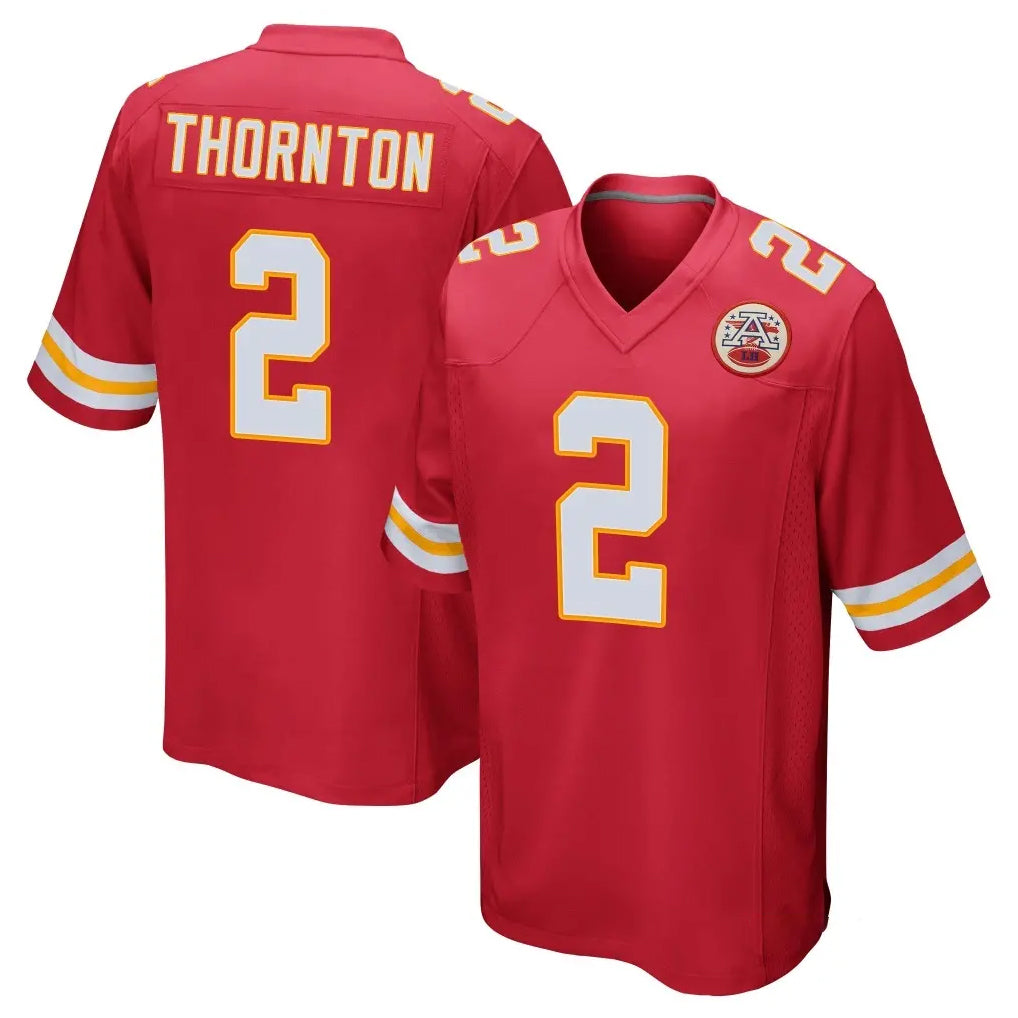 Parkc KC.Chiefs #2 Tyquan Thornton Player Red Home Game Stitched Jerseys