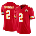 Parkc KC.Chiefs #2 Tyquan Thornton Player Red Limited Vapor F.U.S.E. Home Game Stitched Jerseys