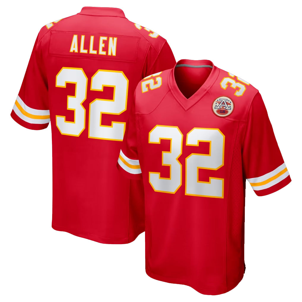Parkc KC.Chiefs #32 Marcus Allen Player Red Home Game Stitched Jerseys