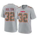 Parkc KC.Chiefs #32 Nick Bolton Player Gray Atmosphere Fashion Game Stitched Jerseys