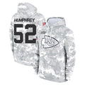 Parkc KC.Chiefs #52 Creed Humphrey Player Arctic Camo Salute to Service Hoodies Limited Game Stitched Jerseys