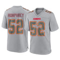 Parkc KC.Chiefs #52 Creed Humphrey Player Gray Atmosphere Fashion Game Stitched Jerseys