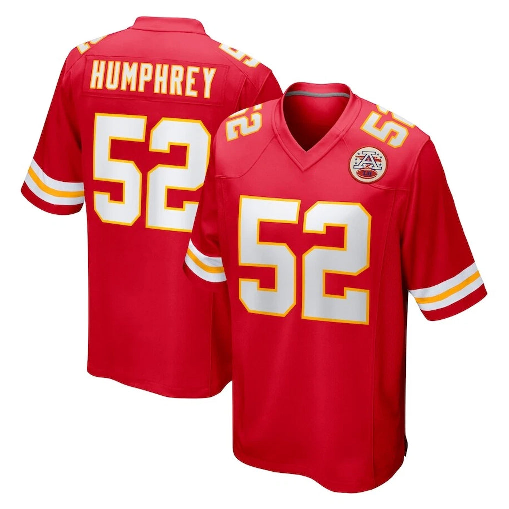Parkc KC.Chiefs #52 Creed Humphrey Player Red Home Game Stitched Jerseys